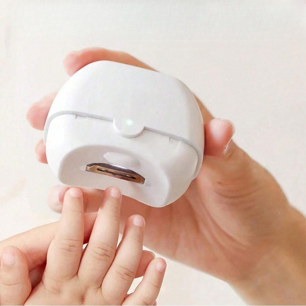 Electric Nail Clipper Rechargeable - Compact Portable Trimmer for Kids Adults Home Travel Auto-Sensing Safe Nail Care Tool