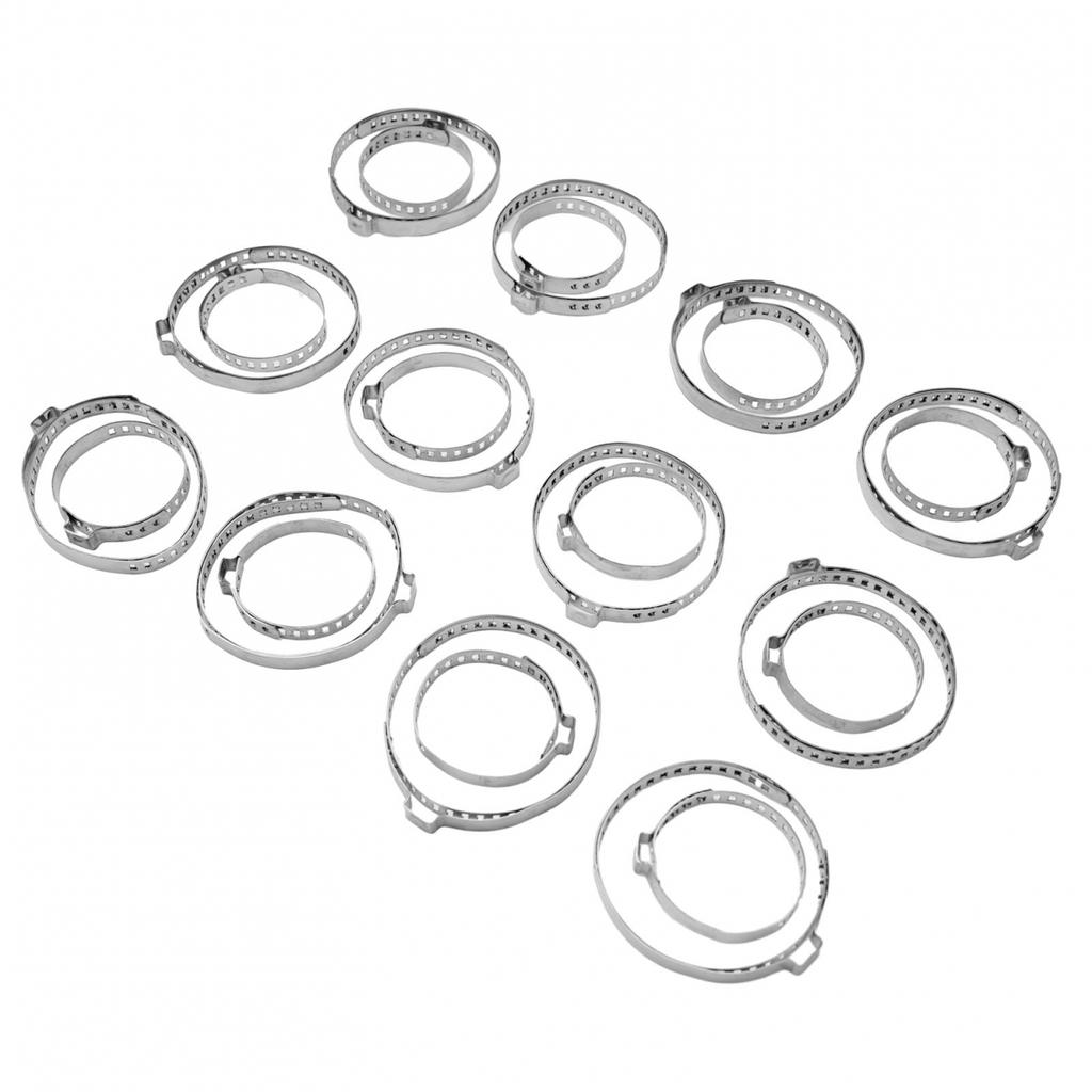 24pcs CV Boot Clamp 8mm Width Adjustable Axle Clip Drive Shaft