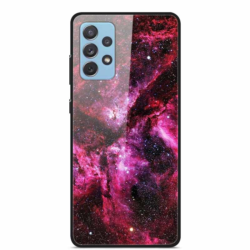 For Samsung A52 5G 4G Cases A52s 5G Tempered Glass Hard Back Cases For Samsung Galaxy A52 5G Phone Covers Funda A 52s 2022 A528B
