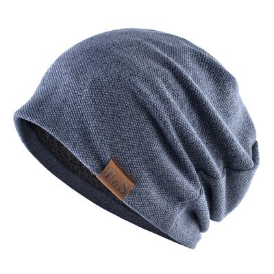 Fashion Beanie Hat For Men And Women Autumn Winter Solid Color Skullies Beanies Spring Casual Turban Hats Add Velvet