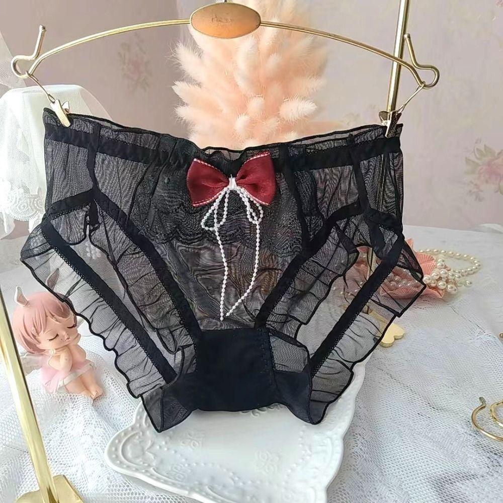 Bowknots Sexy Underwear Princess Ruffle Briefs Cute Lingerie