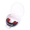 Sports Mouth Guard Protector Gum Shield with Case for Lacrosse Taekwondo Mma Black Red