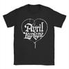 Crazy Avril Lavigne Heart T-Shirts Men Crewneck Pure Cotton T Shirts  Short Sleeve Tee Shirt Plus Size Clothing