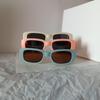Children Sun Glasses Narrow Square Frame Catwalk Style UV Protection Fashionable Unisex Kids