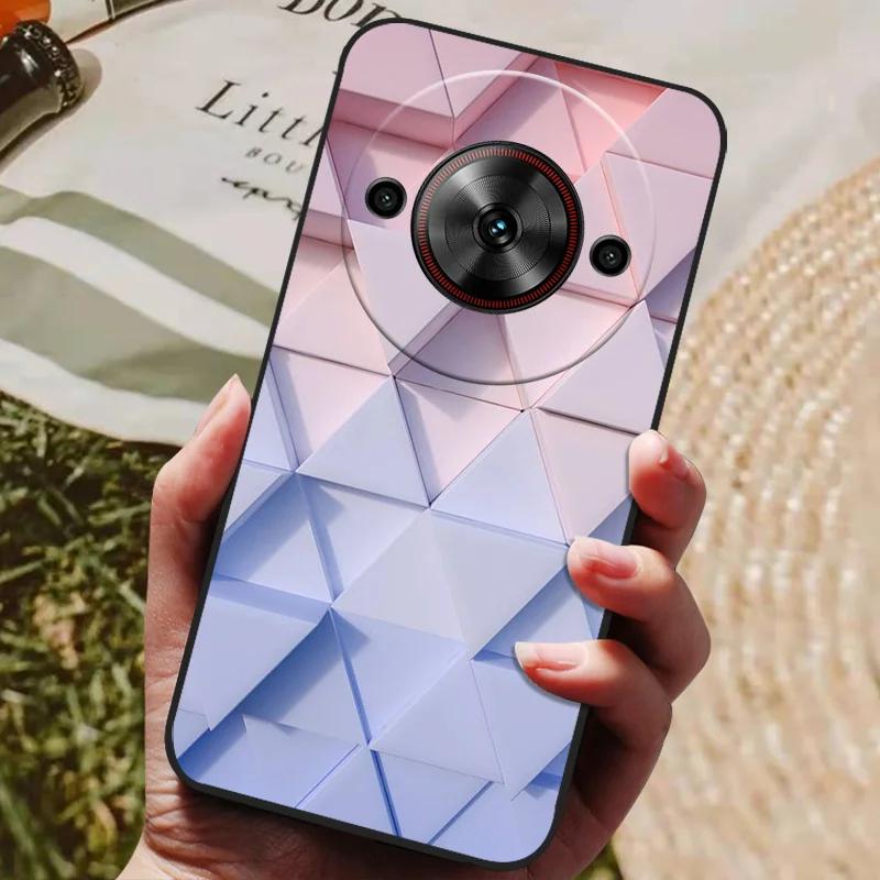 Per ZTE Blade A75 5G Custodia Cool Stampata Silicone TPU Morbida Cover per ZTE Blade A75 5G Custodie Nere Protettive Guscio Telefono A 75 5G