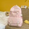 Schoolbagins Simple and Versatile Class Backpack Female, High School Student, Junior High School Student School Bag Large Capacity Lightweight Burden 