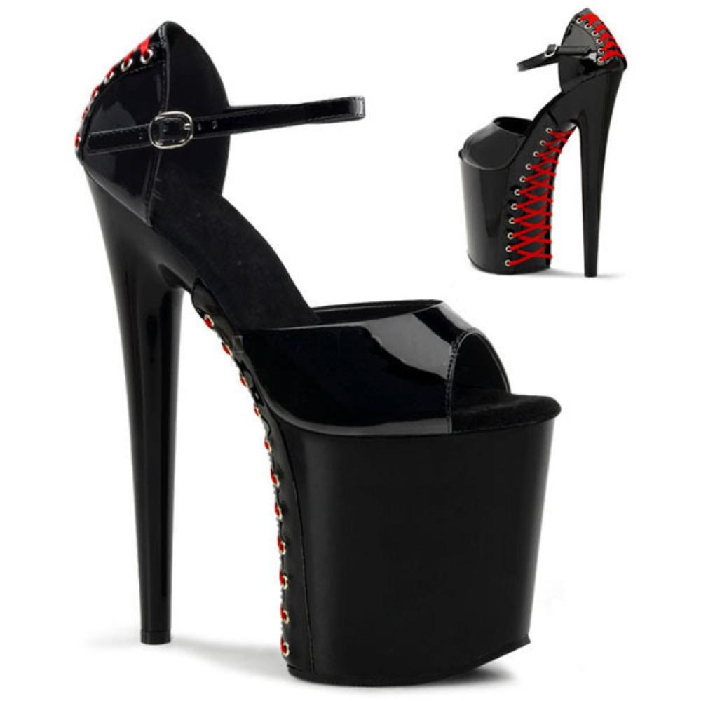 20CM Seksowne damskie buty do tańca na rurze Striptizerka Wysokie obcasy Pokaz pompy Platforma Buty ślubne