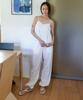 STEP AROUND Airy Nylon Wide Pants_White