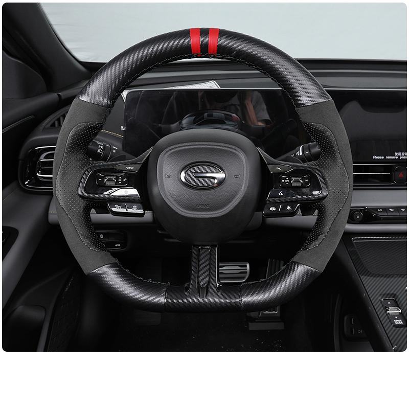 For Trumpchi GAC Empow R 2022-2024 Car Styling Non-Slip Leather Steering Wheel Cover Hand-stitched Tumbled Auto Accessories