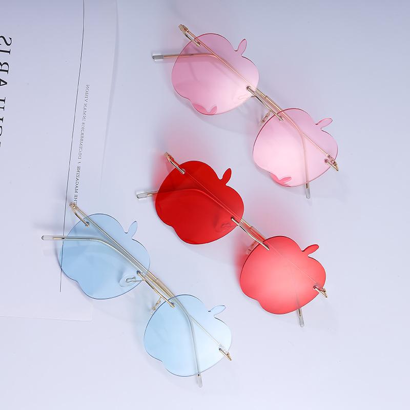Personalized Sunglasses Ladies Rimless Apple Sunglasses Women'S Tide Party Ball Funny Sunglasses Shades