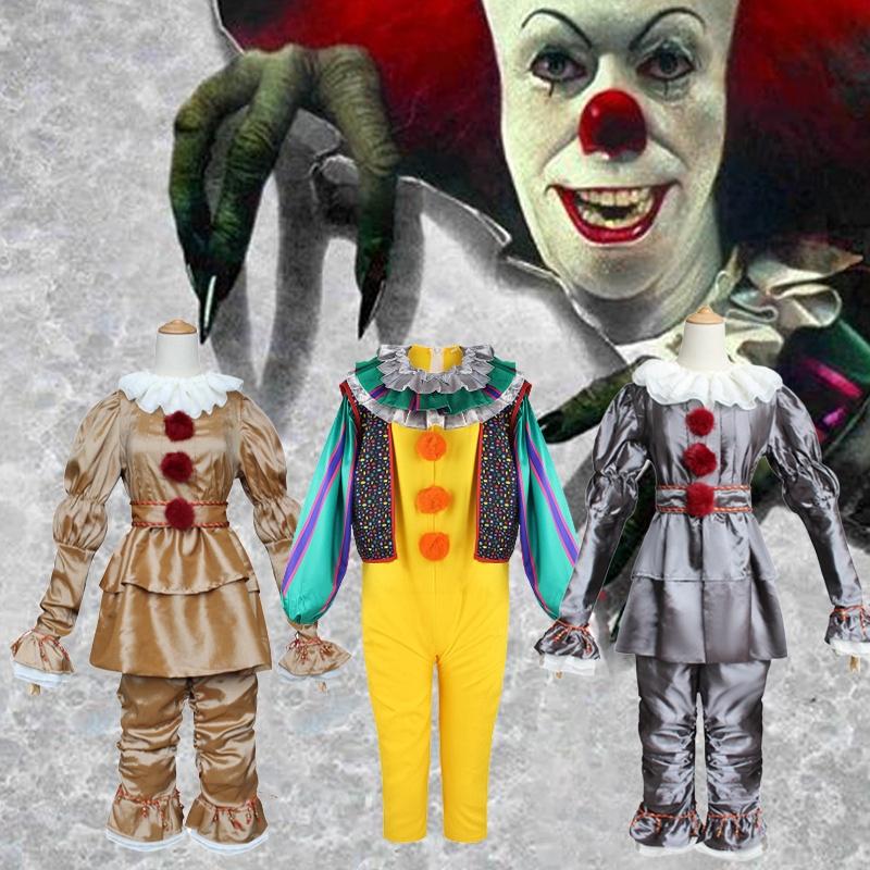 Bright And Durable Pennywise Cosplay Costume For Kids Perfect For Halloween And Role Play