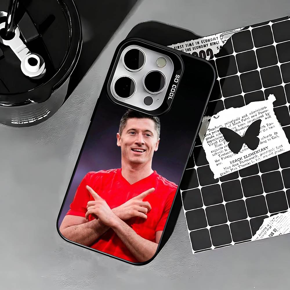 Robert Lewandowski  Phone Case For iPhone 17,16,15,14,13,12,11 Plus,Pro Max,XS,Colored silver phone case iPhone14Plus