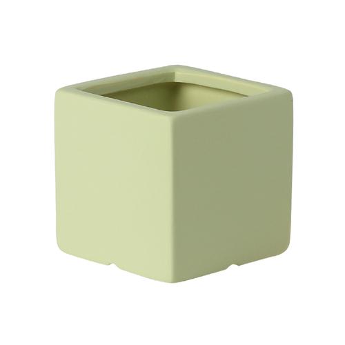 European-style Square Succulents Flower Pot Countertop Ornaments Color Ceramic Flower Pot Plant Potted Garden Decoration Modern