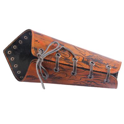 25x7.4cm Leather Arm Bracers with Strap