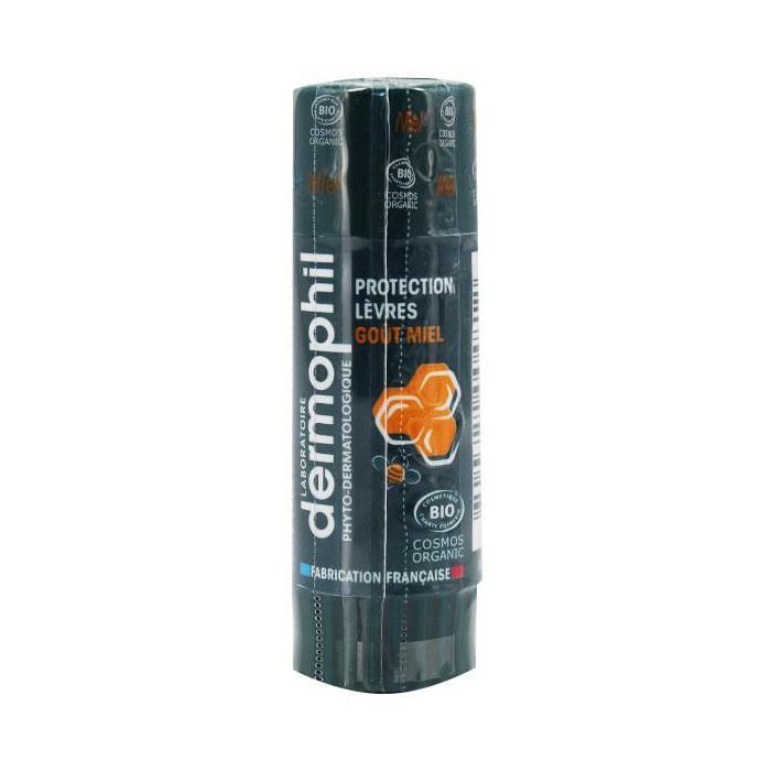 Dermophil Indien Stick Lèvres Protection Goût Miel Bio 4g