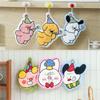 Cartoon Elephant Animal Hand Towels for Kitchen Hanging Cloth Rag Kids Hand Towels Absorbent Bathroom Coral Velvet Handkerchief