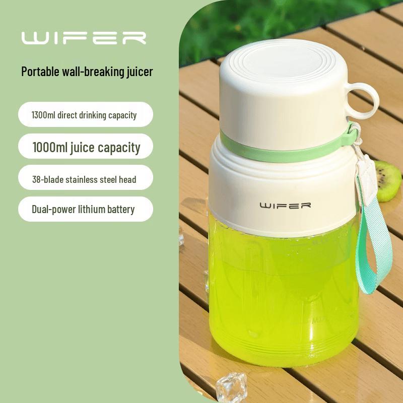 ZISIZ Portable Blender Bottle with Straw