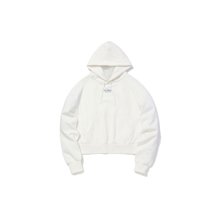 

Li-Ning Sports Fashion Series свободный пуловер с капюшоном женские топы молочно-белый AWDQ712-1 XXL