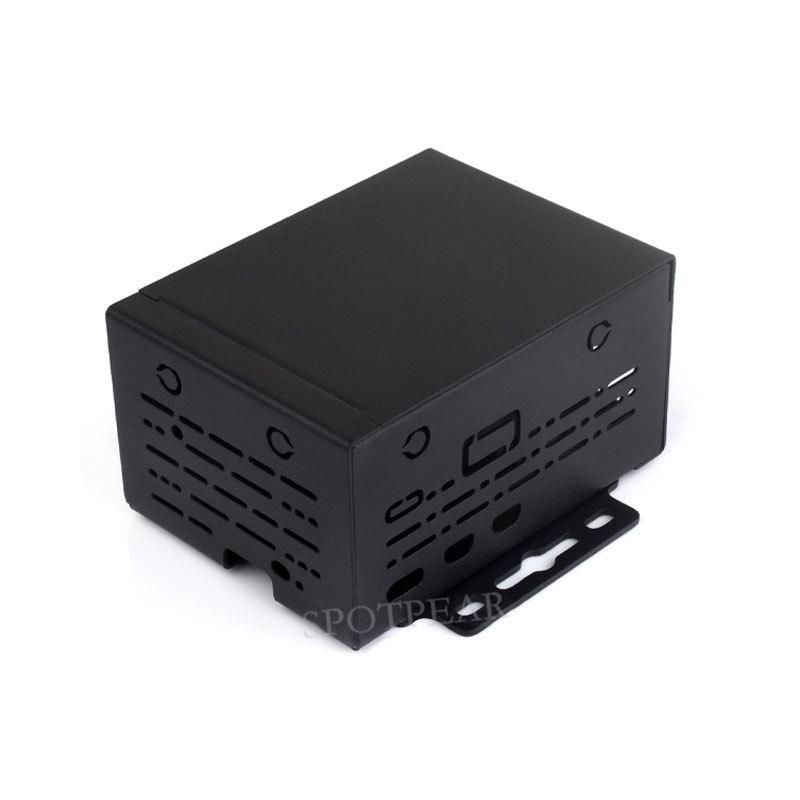 Industrial-Grade Metal Raspberry Pi 5 Case for Official Heat Sink, PCIe, PoE, and Modules