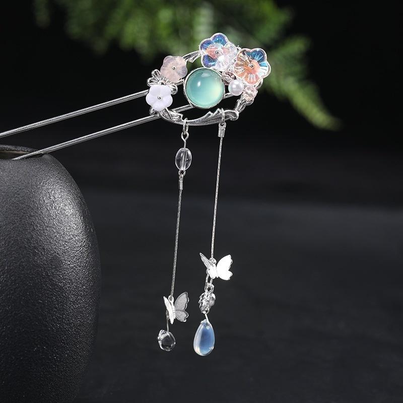 Vintage Handmade Tassels Chinese Metal Hair Sticks For Women Ethnic  Pins  Ornaments Fashion  Jewelry Accessories