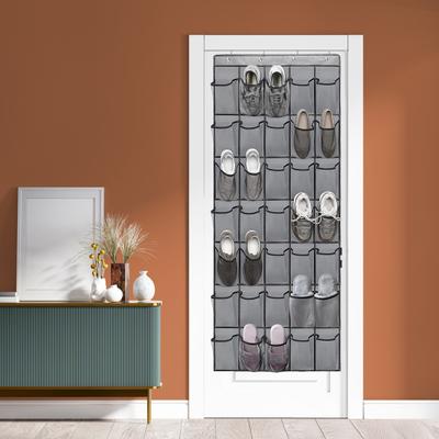 Ayakkabı Rafı Tutucu Saklama Çantası Büyük Kapasiteli Katlanabilir Tasarım Basit Kurulum Kapı Üzeri Asılabilir Ayakkabı Düzenleyici