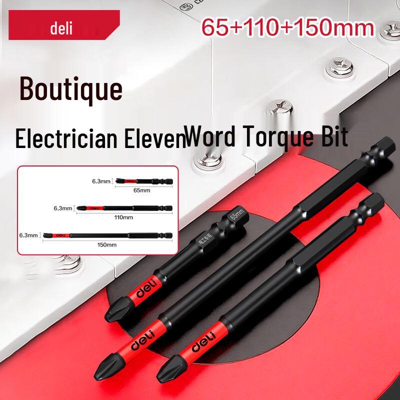 Deli Insulated Magnetic Screwdriver Bit Set