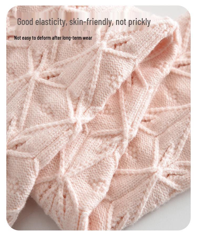 Stylový pletený šátek pro děti: Teplé, větruodolné, jednobarevné pro chlapce a dívky.