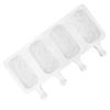 4 Cavities Silicone Ice Cream Mold Ice Cream Maker Mould DIY Kitchen Tool Supplies