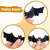 Halloween 3D Bat PVC Wall Stickers Wall Decals Black Decorative Spooky Four Sizes Halloween Decoration for Apartment Home DIY