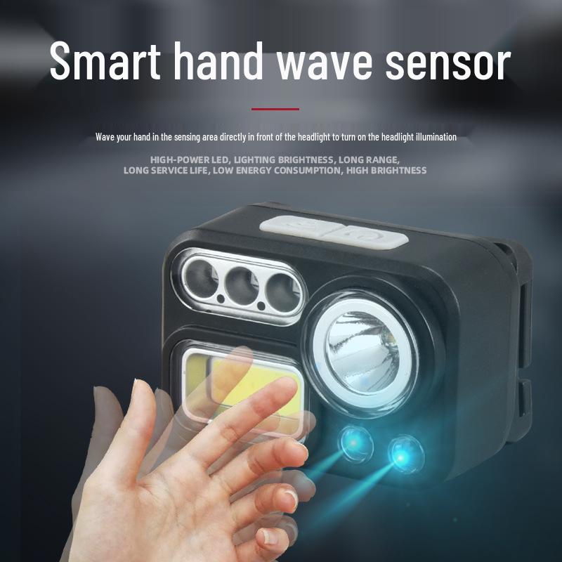 Quad-Color Outdoor Headlamp with Long Battery Life for Fishing and Running
