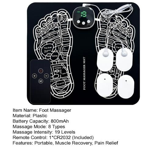 Fußmassagegerät zur Schmerzlinderung und Muskelstimulation Tragbarer transkutaner elektronischer Nervenstimulator Wiederaufladbar