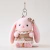 1316Cm Cute Pink Lop Rabbit Plush Backpack Charm Adorable Bunny Doll With Skirt Apron Kawaii Plushies Sweet Gift For Girls