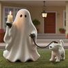 2025 New Ghosts Walking Dogs Statue Halloween Dogs Decor for Porch Or Garden