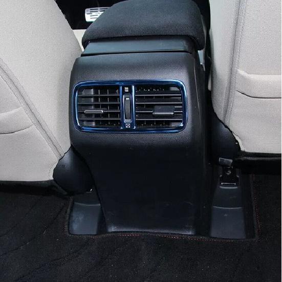 Rear AC Air Outlet Vent Blue Steel 2012-2016 Cover Trim For Honda CR-V CRV 1Pcs