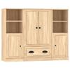Maison Exclusive - Buffets 3 pcs chêne sonoma bois d'ingénierie