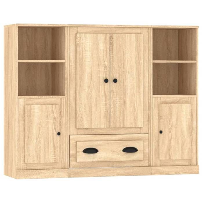 Maison Exclusive - Buffets 3 pcs chêne sonoma bois d'ingénierie