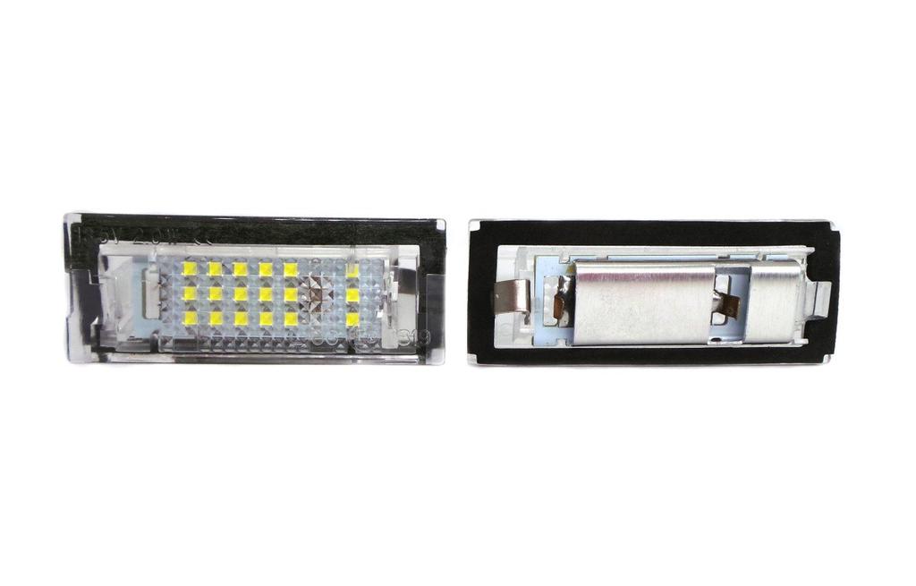 LED License Plate Lights 2x650lm, Set of 2 Compatible with BMW, 12V, Off-Road