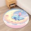 Stitch Printed Round Rug Carpet Chair Rug Area Rug Entryway Doormats,for Office Chair Living Room Bedroom Kitchen Room.