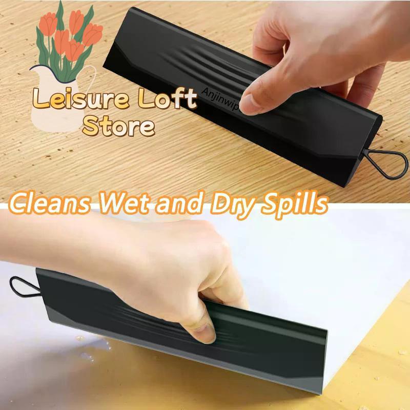 1PCS Multi-Surface Silicone Squeegee - Non-Scratch Flexible Water Wiper for Showers, Windows & Countertops