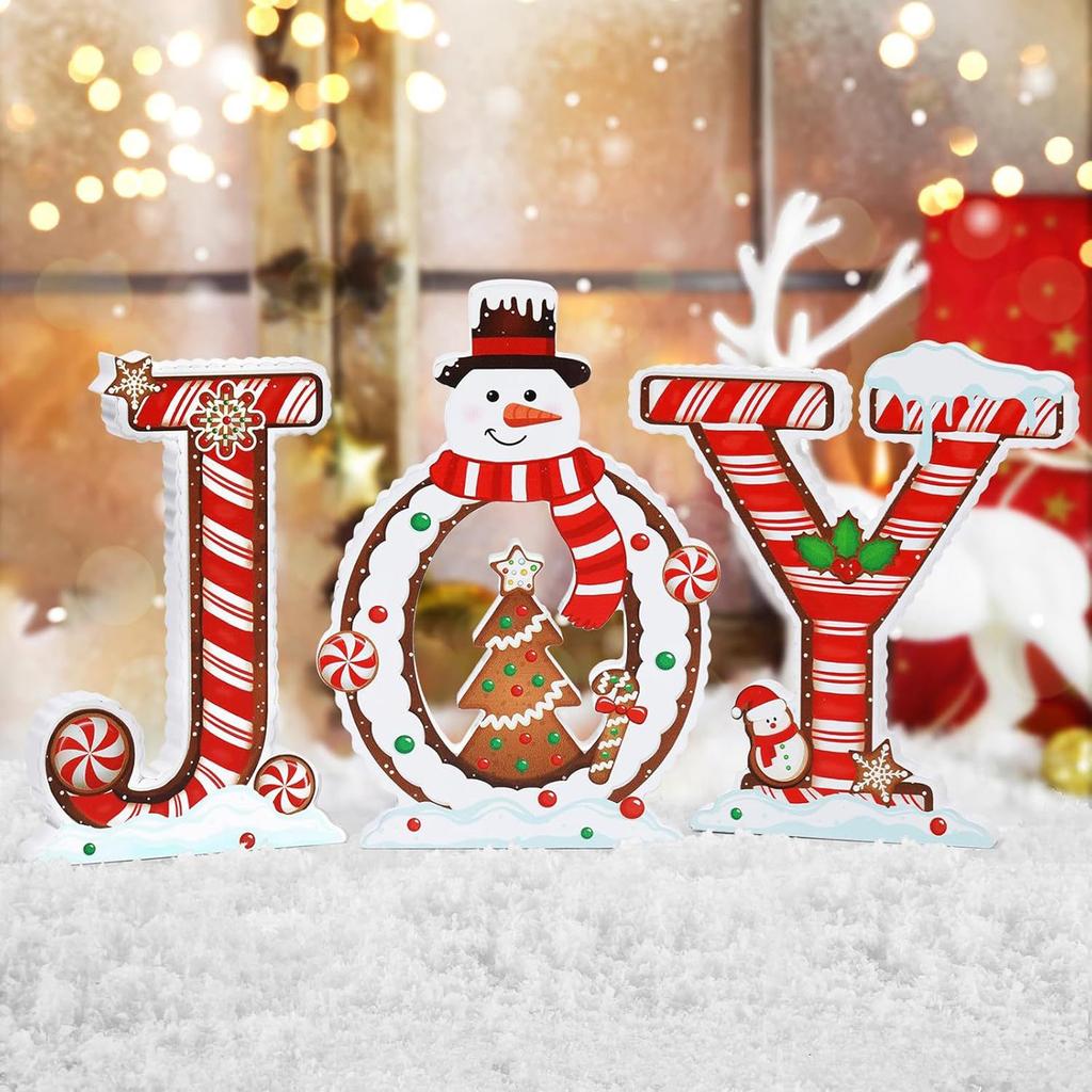 3 Christmas Snowboard Decorations, Home Decors, Holiday Party Tabletop Decorations
