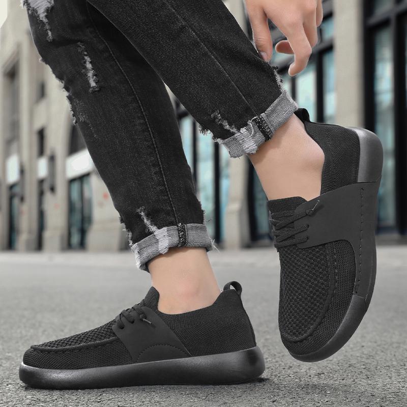 MAEDEF Man Shoes Grey Casual Shoes Male Flat Shoes Summer Comfortable Mesh Breathable Walking Driving Shoe Man Sneakers Footwear
