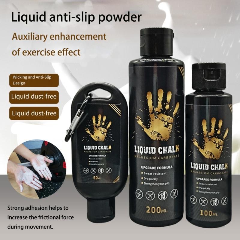 Liquid Chalks Gym Grip Enhancer Solution Quick Drying Long Lasting Gel Gym Body Bouldering Antislip Fluid Easy To Use