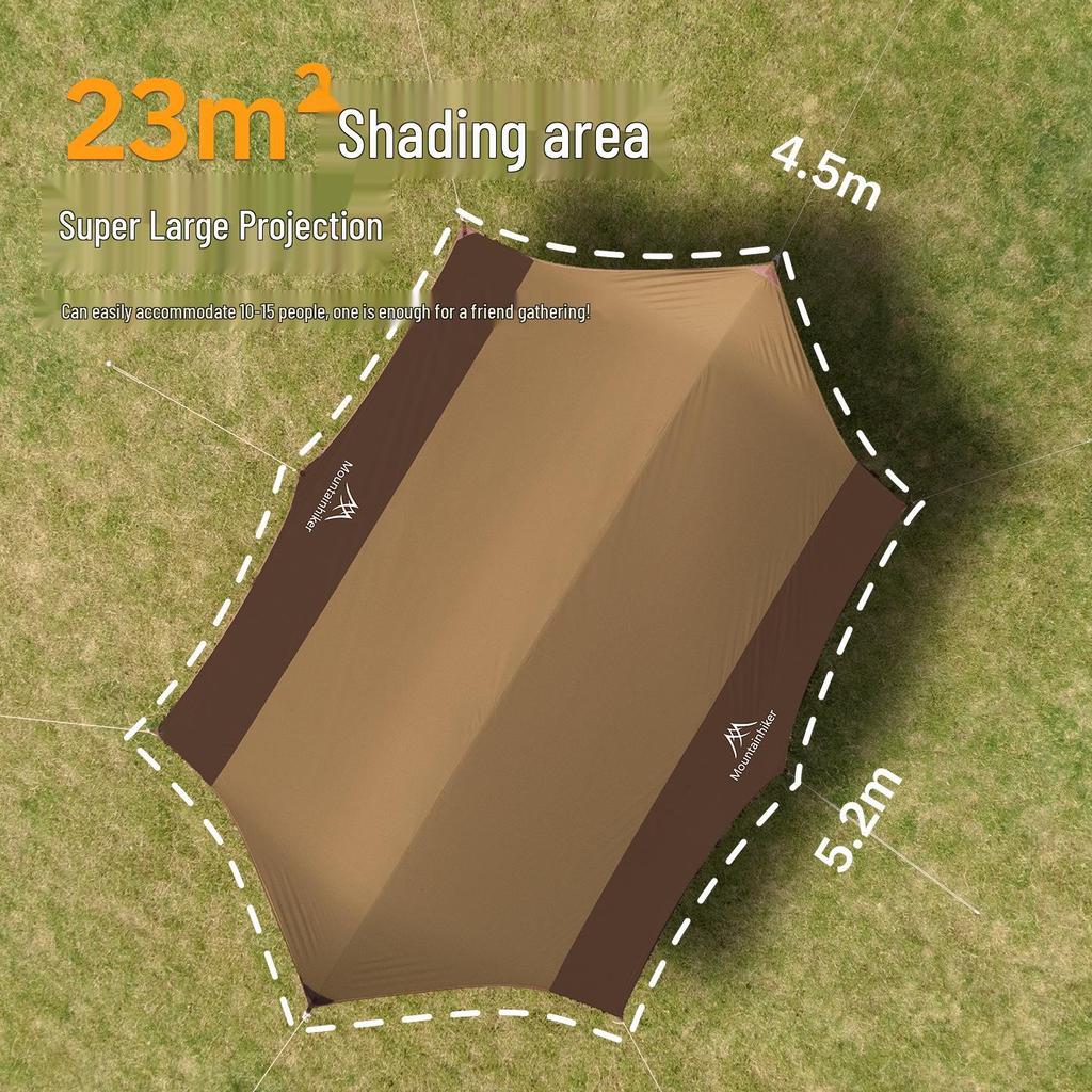 Mountain Guest Feiyun Outdoor Sun & Rain Protection Canopy Tent with 210 Silver-Coated Oxford Cloth