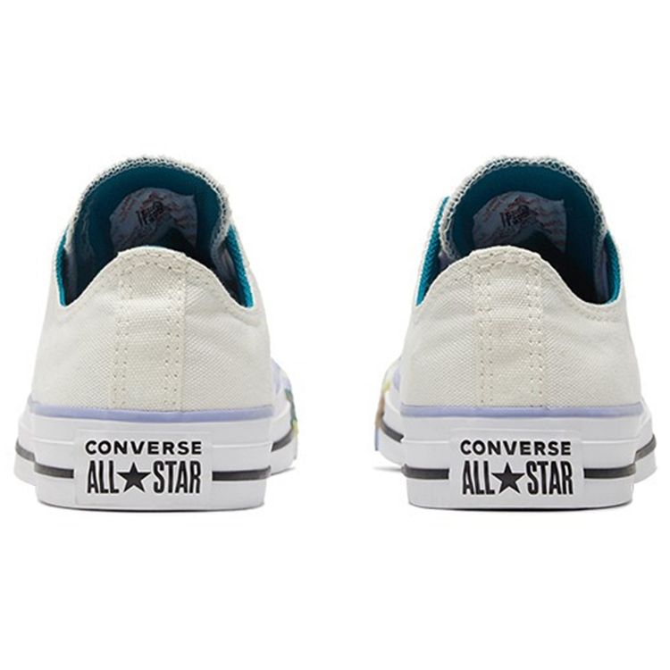 Converse Chuck Taylor All Star Comfortable Versatile Low Top Canvas Shoes Women sneaker Off-White Multicolor 570292C