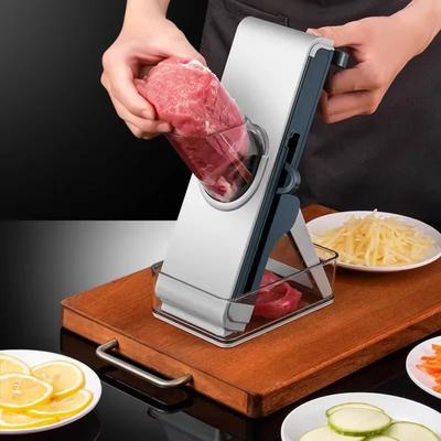 6 In 1 Gadgets Meat Slicer Adjustable Thickness Fresh Meat Shredder Vegetable Cutter  Frozen Meat