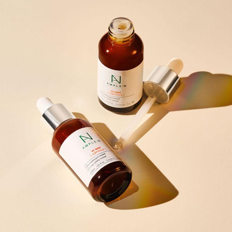 AMPLE:N VC Shot Whitening Ampoule 30ml X 2 + VC Mask 2 Sheets