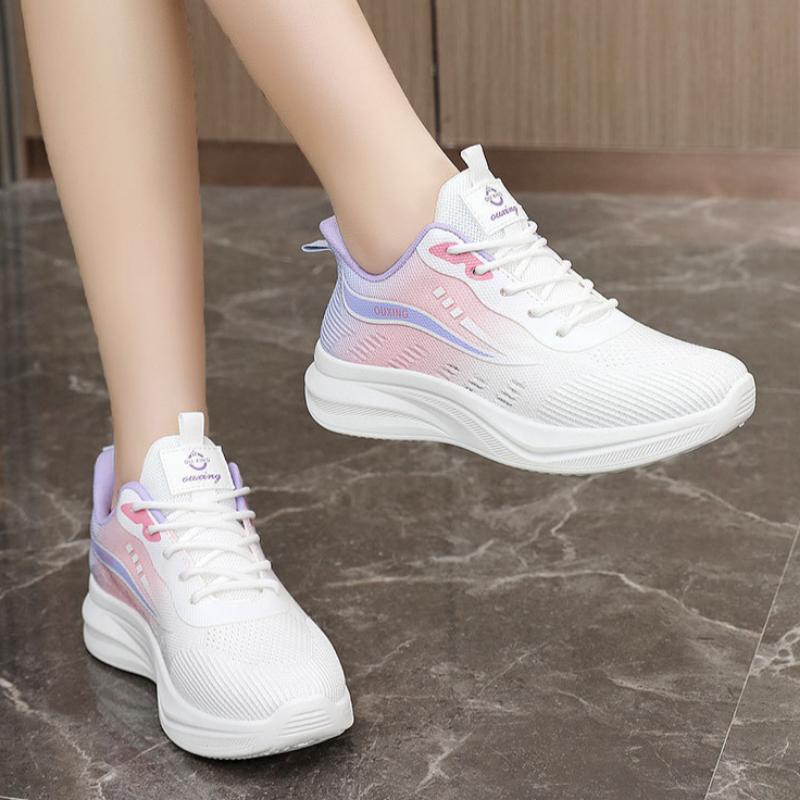 Jaro a Podzim Léto Mládež Móda Prodyšné Sportovní Volnočasové Měkká Podrážka Pohodlné Gradientní Barva Sportovní Dámská Obuv