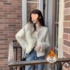 2025 Women's Chic Tweed Double-Breasted Long-Sleeve Coat for Petite (Autumn/Winter Collection)