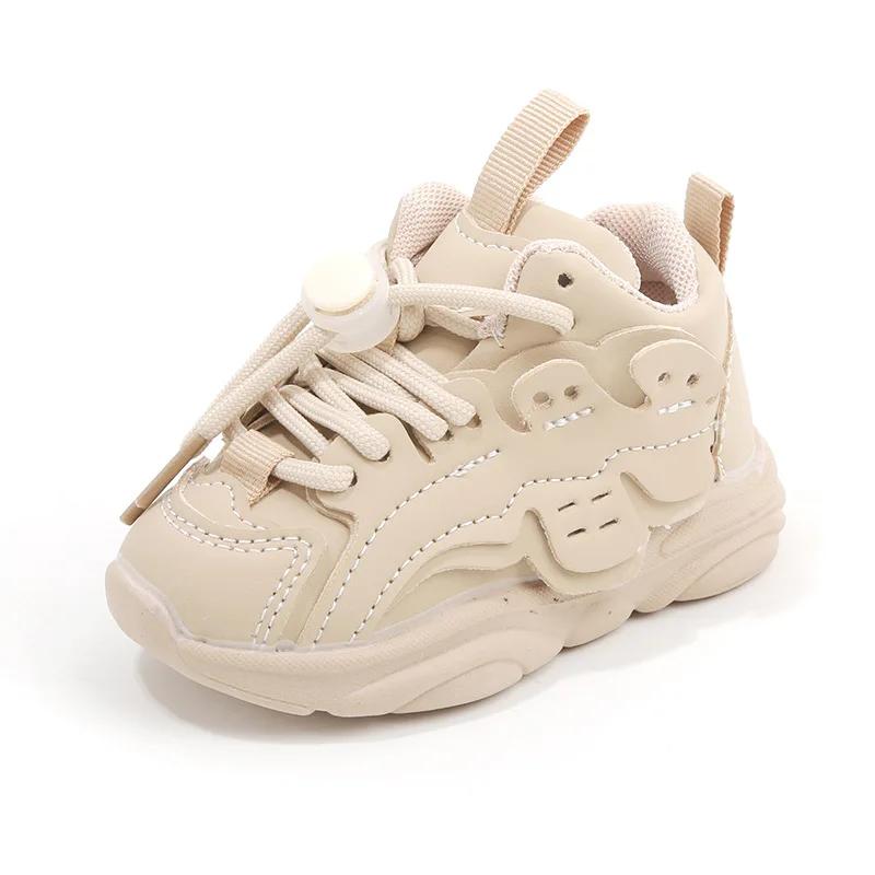 New Women Sneakers Classic Trend Child Sneaker Comfort Anti Slip Girl Shoe Versatile Autumn Boy Shoes Thick Sole Simple Walkers