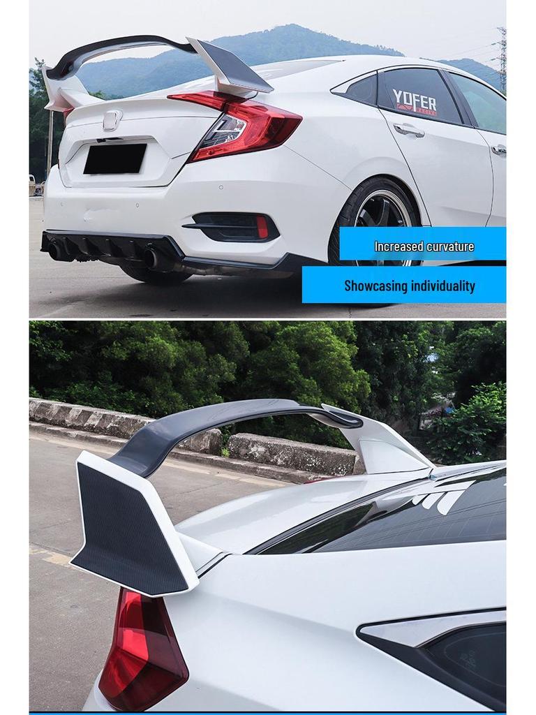 Civic Type-R Rear Spoiler Kit for 16th-19th Gen - Easy Install